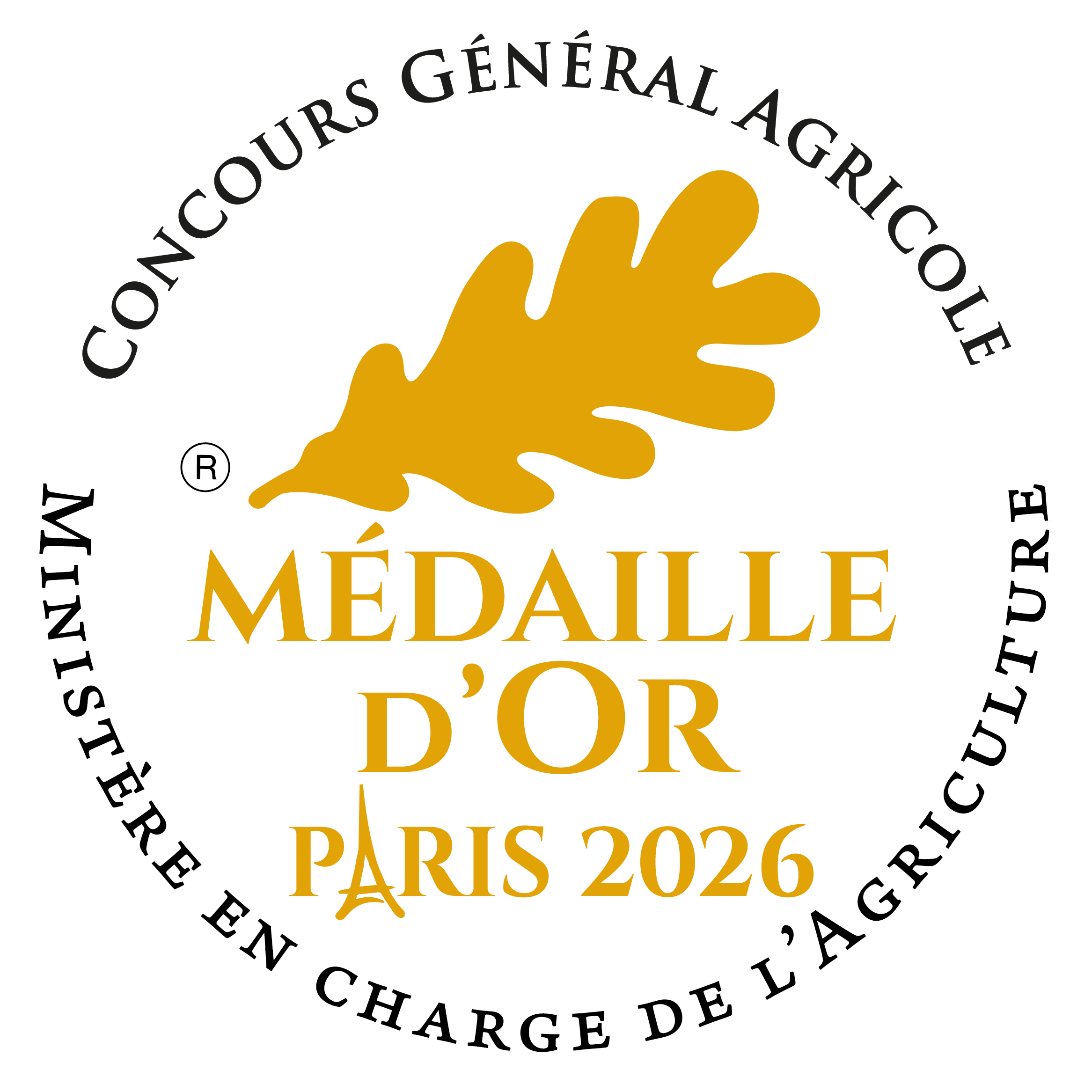 Médaille d'Or Concours Général Agricole Paris 2026